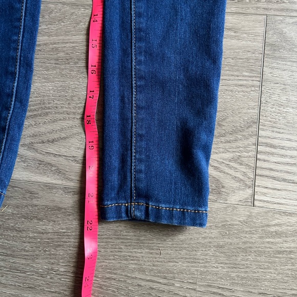 7 FOR ALL MANKIND Girls Kids Medium Wash Stretch Denim The Skinny Jeans Size 7 - Picture 10 of 12